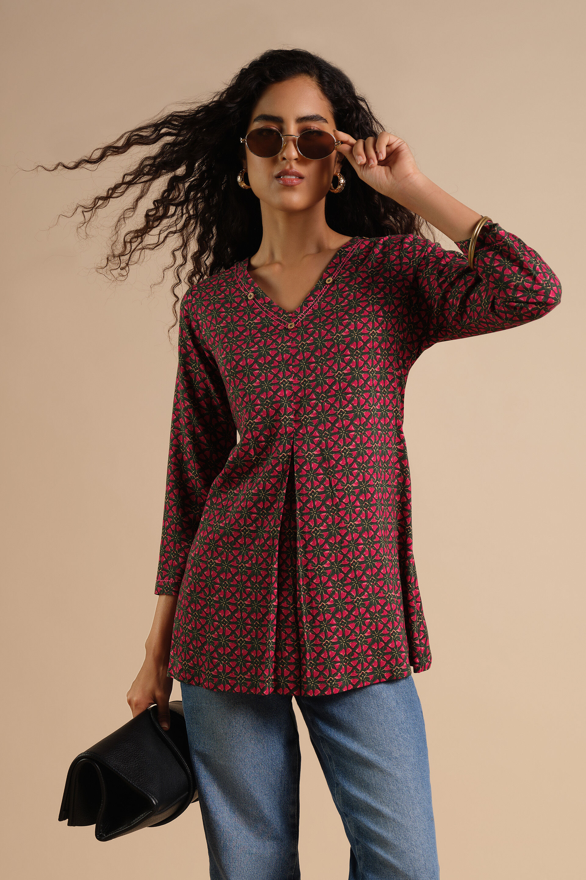 Farnoush Top, Green, image 2